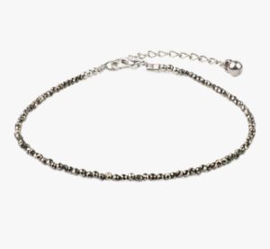 Pyrite Anklet for women for PROTECTION FROM NEGATIVITY