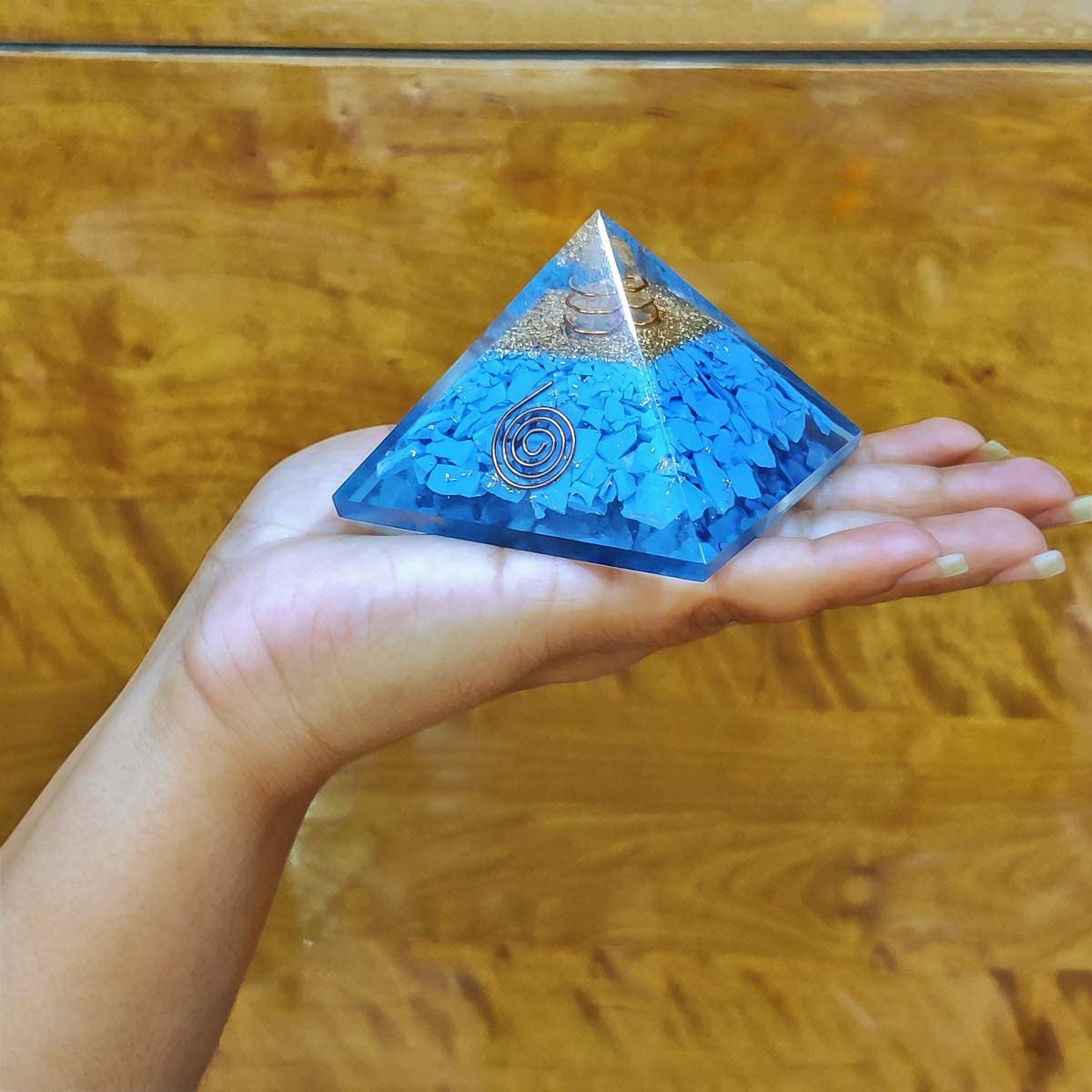 Turquoise Vastu Pyramid for MENTAL HEALTH AND HARMONY - Image 2