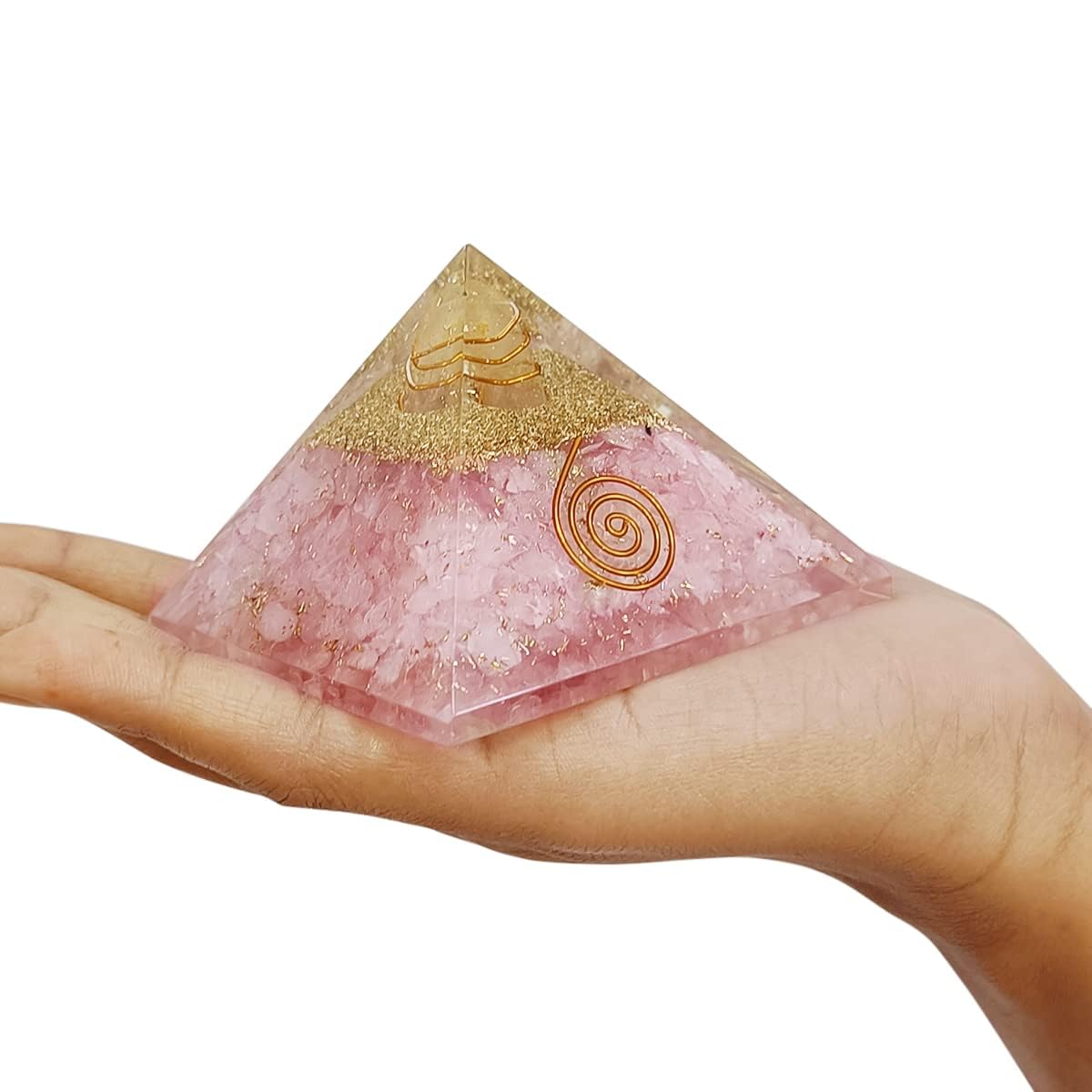 Rose Quarts Vastu Pyramid for LOVE, PEACE AND HARMONY IN RELATIONSHIPS - Image 2