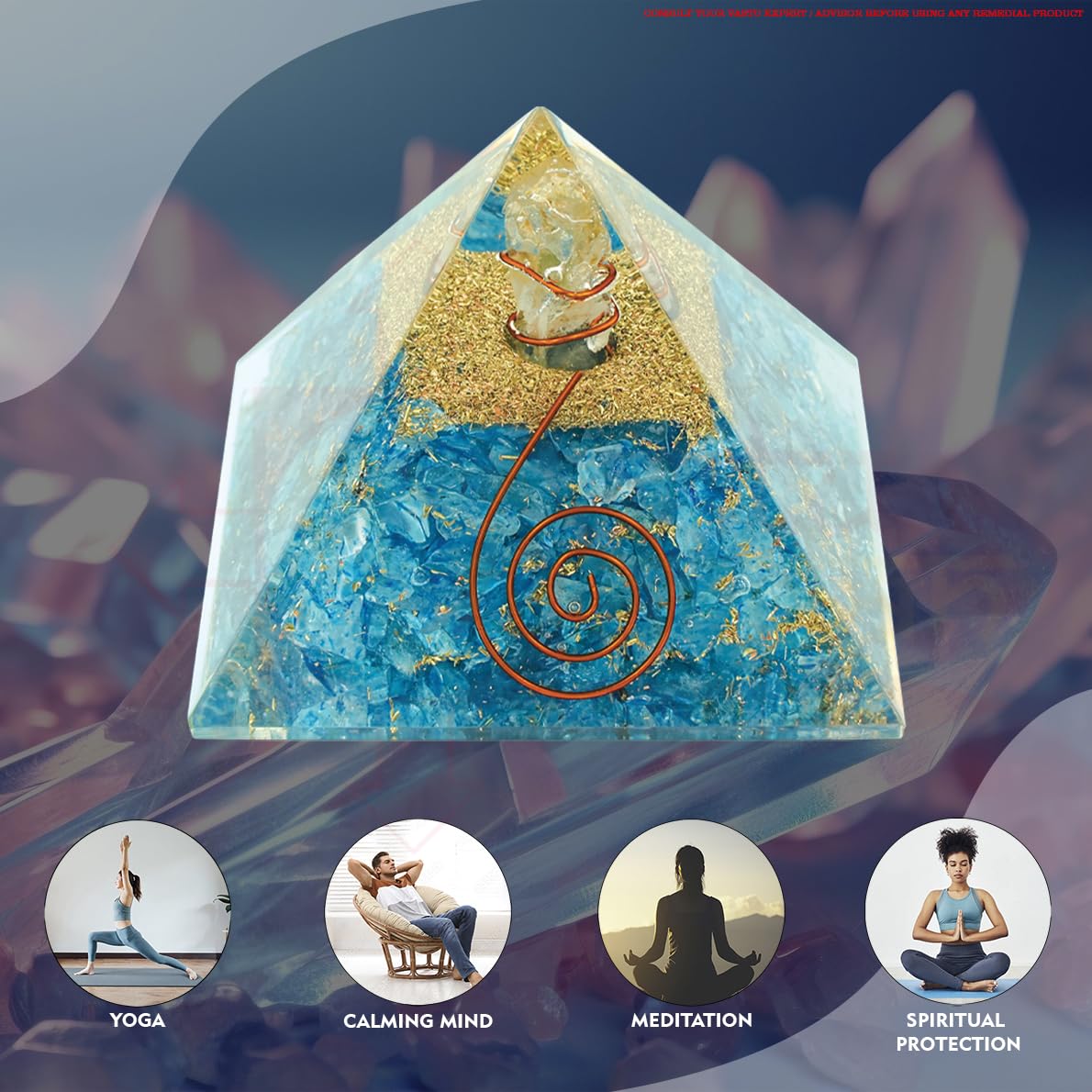 Turquoise Vastu Pyramid for MENTAL HEALTH AND HARMONY - Image 3