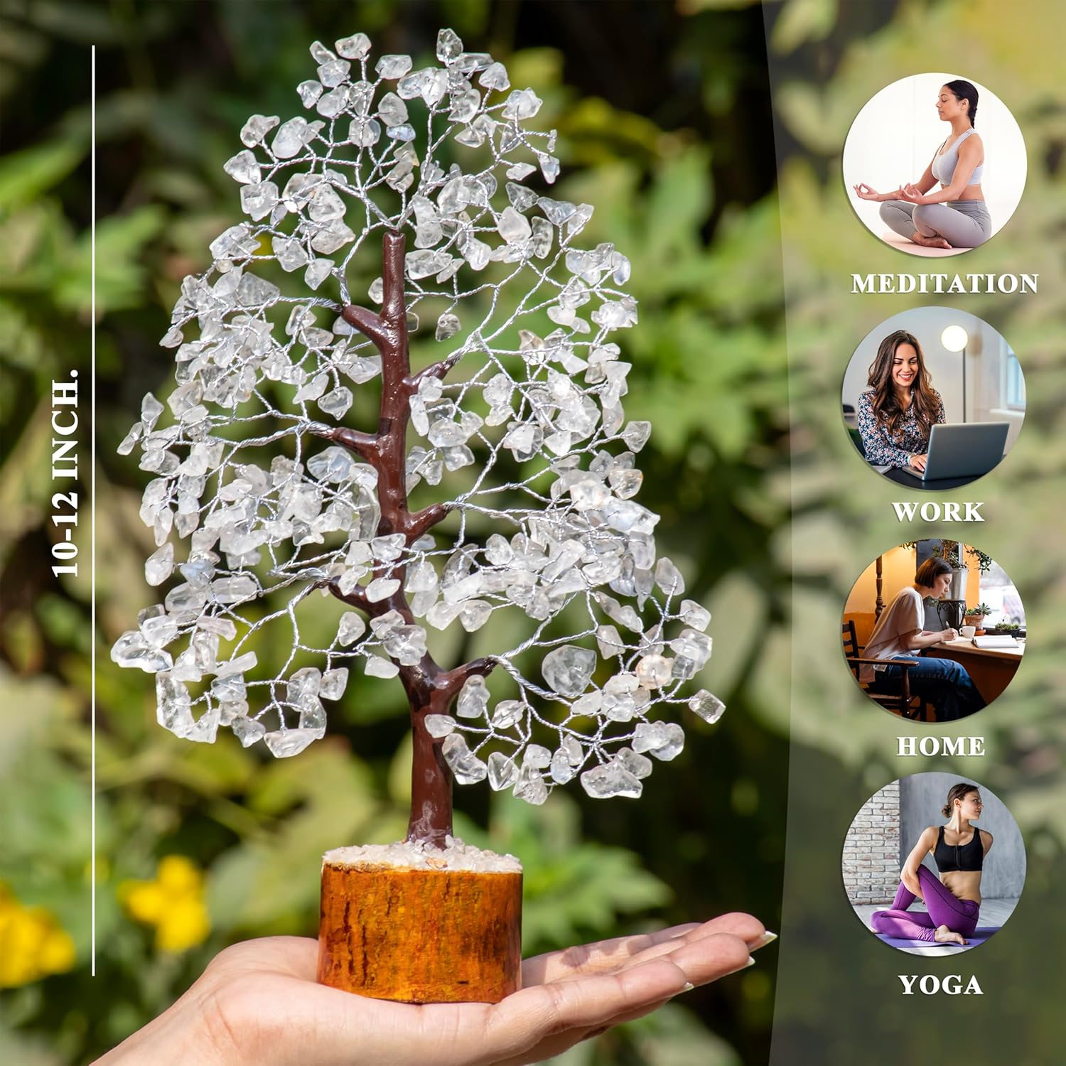 Clear Quartz Tree for POSITIVITY AND AURA ENHANCEMENT - Image 2