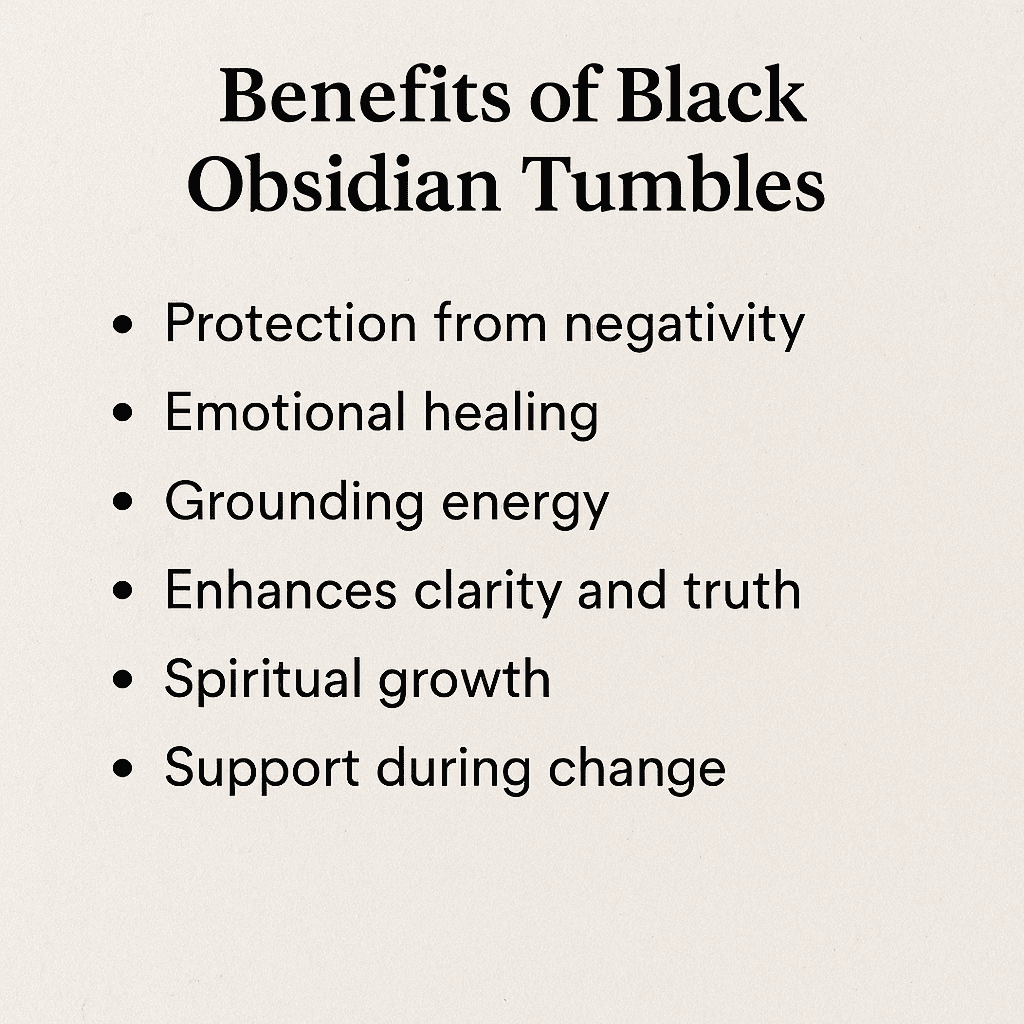 Black Obsidian Tumbles - Image 2