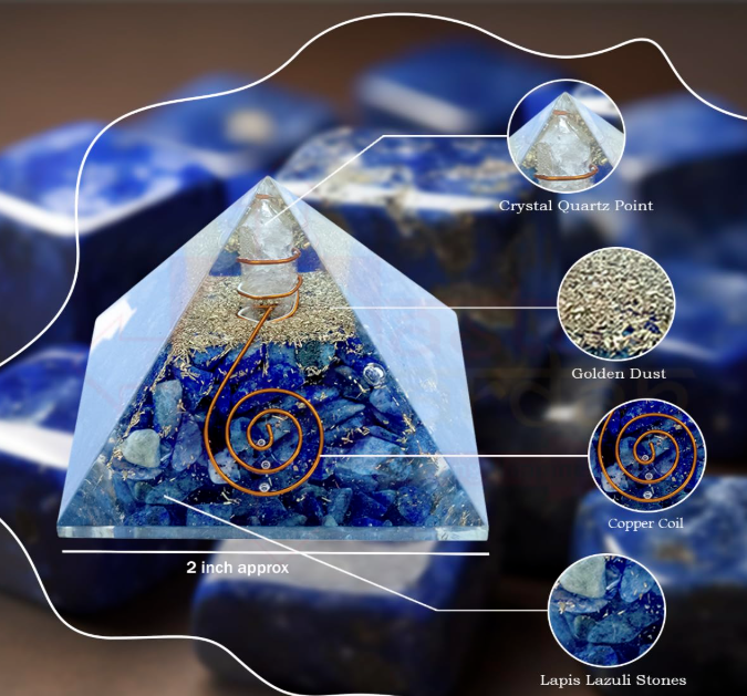 Lapiz Lazuli Vastu Pyramid for WISDOM AND INTUITION POWER - Image 3