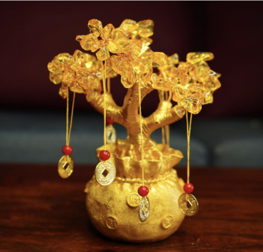 Citrine Golden Feng Shui Tree for FORTUNE AND SUCCESS