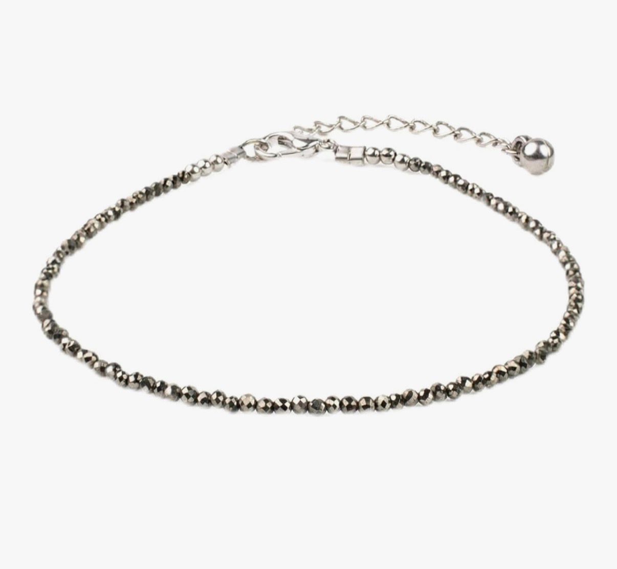 Pyrite Anklet for women for PROTECTION FROM NEGATIVITY