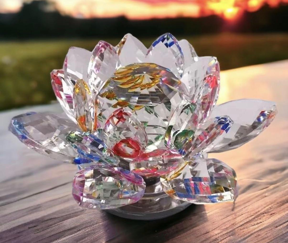 Crystal Lotus for POSITIVE ENERGY and VASTU