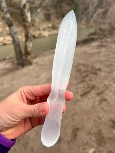 Selenite Knife