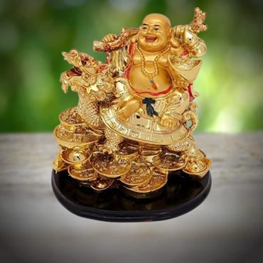 Laughing Buddha on Dragon for GOOD HEALTH, MONEY AND GOOD LUCK