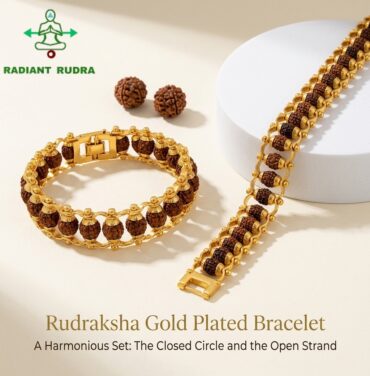 Rudraksha Gold Plated bracelet